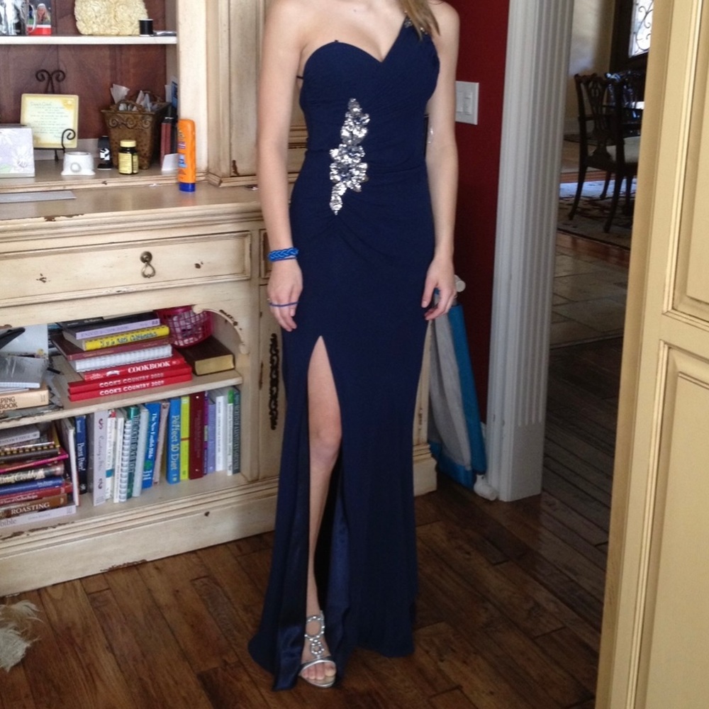 Blue prom dress